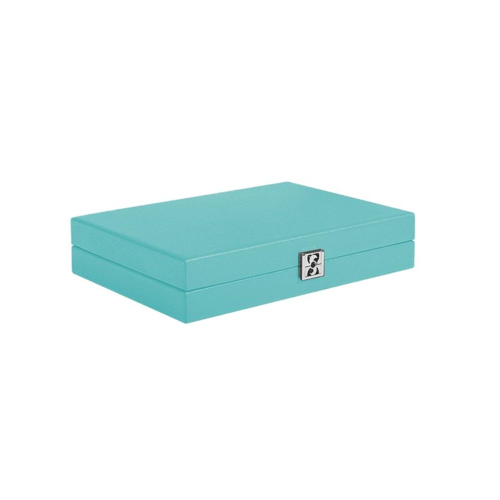 Backgammon en Cuir - Effet Buffle - Format Medium