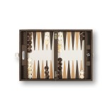 Backgammon en Cuir - Effet Buffle - Format Medium