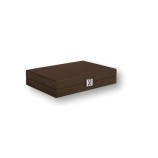 Backgammon en Cuir - Effet Buffle - Format Medium