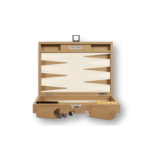 Backgammon en Cuir - Effet Buffle - Format Medium