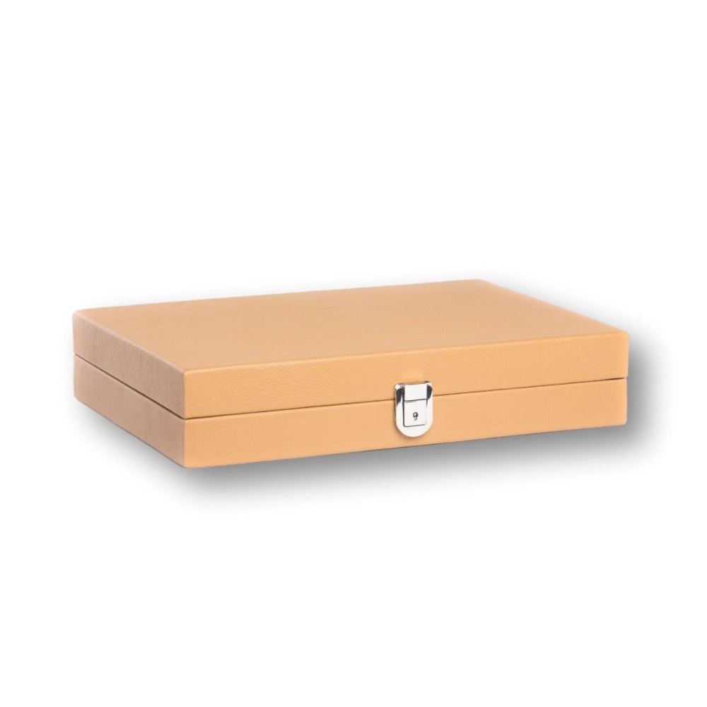 Backgammon en Cuir - Effet Buffle - Format Medium