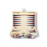 Backgammon en Cuir - Effet Buffle - Format Medium
