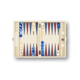 Backgammon en Cuir - Effet Buffle - Format Medium