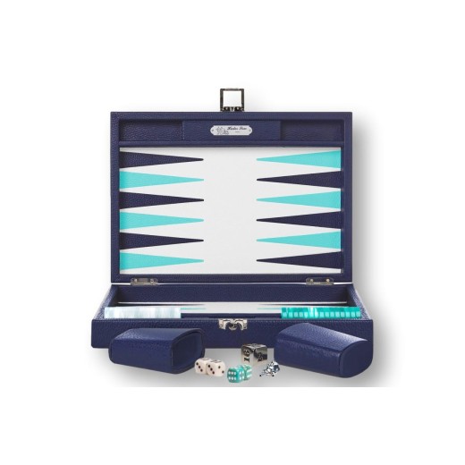 Backgammon en Cuir - Effet Buffle - Format Medium