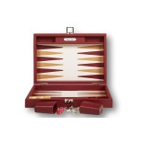 Backgammon en Cuir - Effet Buffle - Format Medium