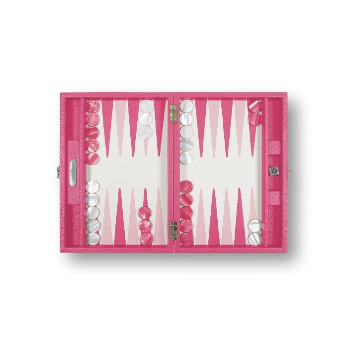 Backgammon en Cuir - Effet Buffle - Format Medium