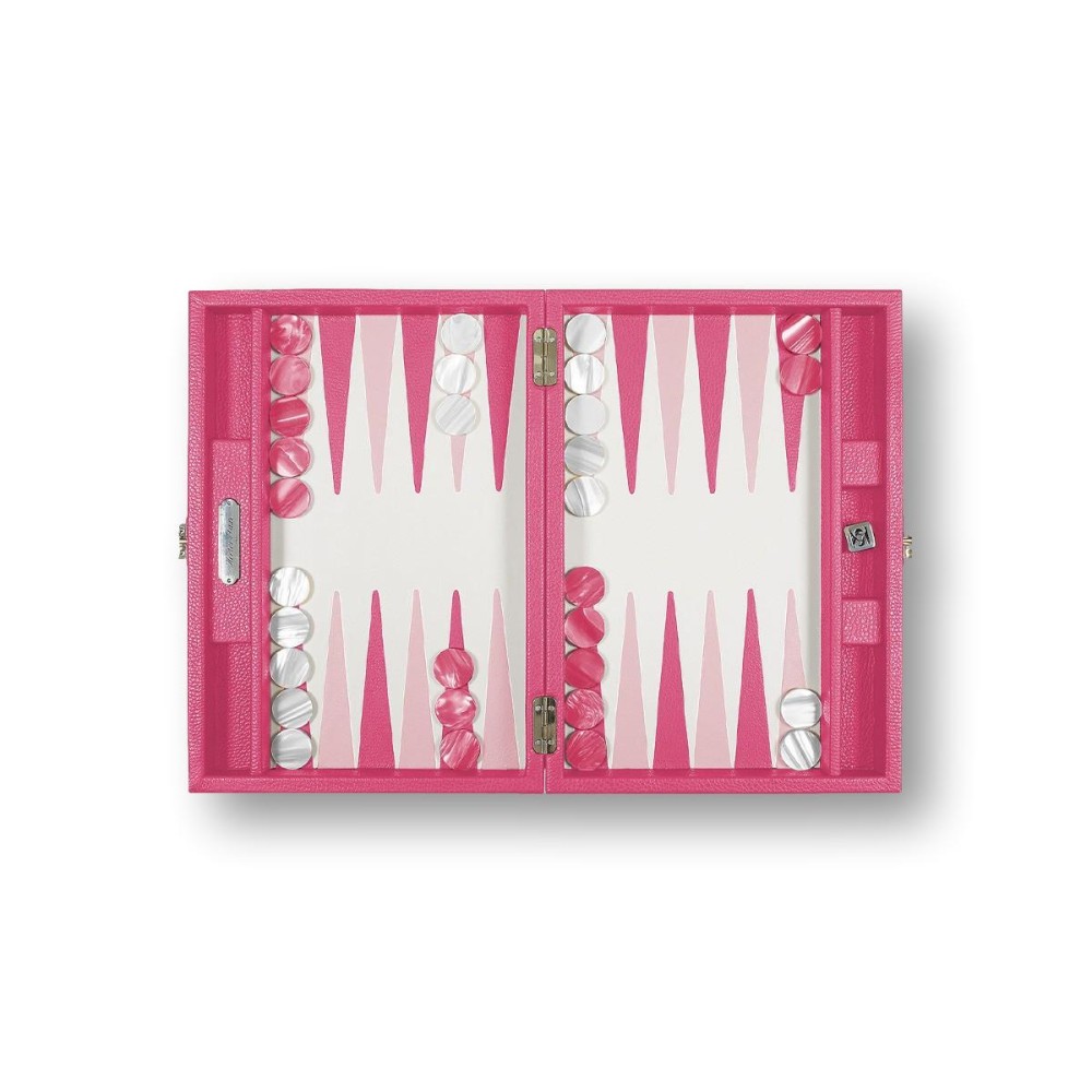 Backgammon en Cuir - Effet Buffle - Format Medium