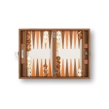 Backgammon en Cuir - Effet Buffle - Format Medium