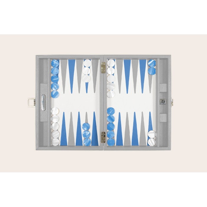Backgammon en Cuir - Effet Buffle - Format Medium