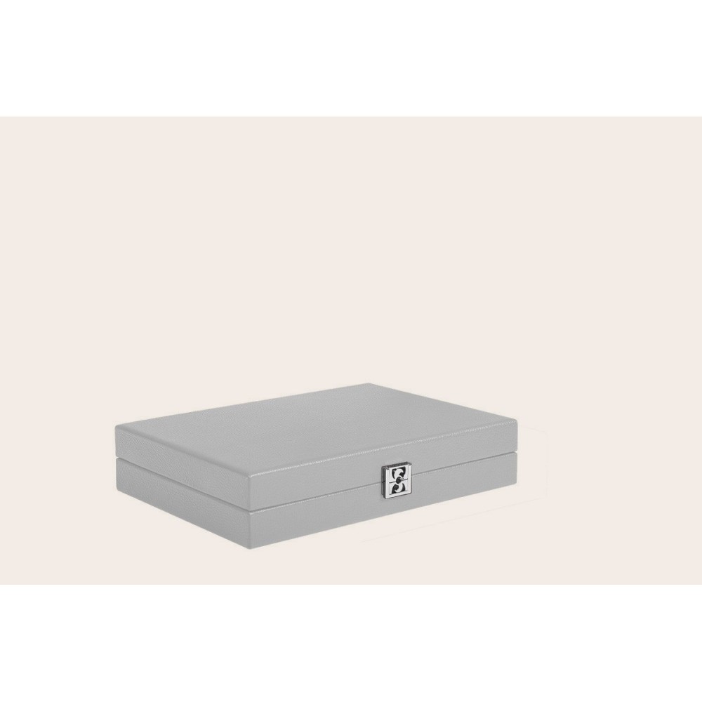 Backgammon en Cuir - Effet Buffle - Format Medium