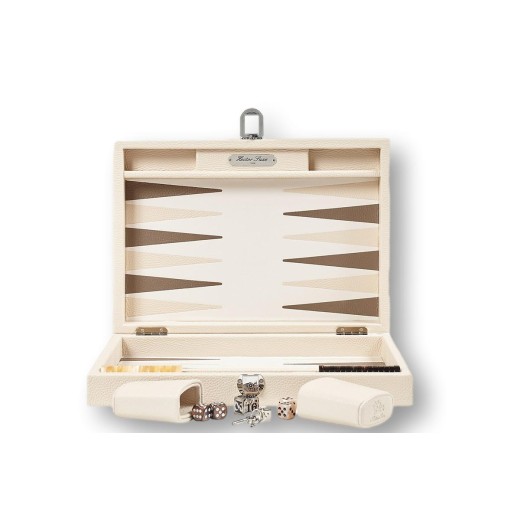 Backgammon en Cuir - Effet Buffle - Format Medium