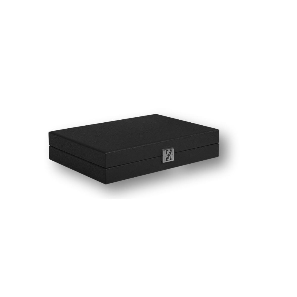 Backgammon en Cuir - Effet Buffle - Format Medium