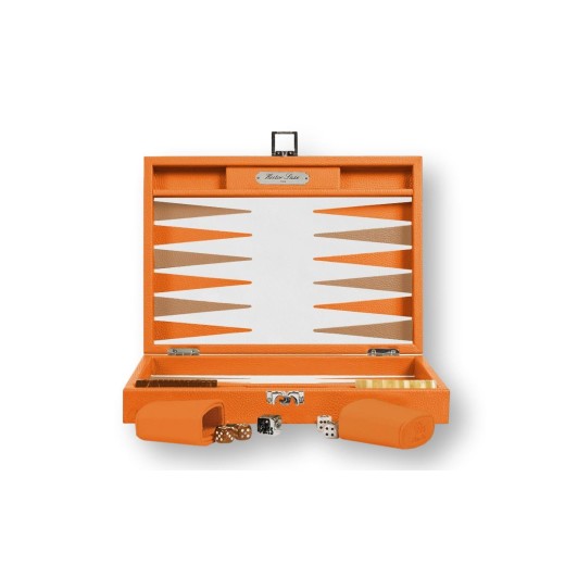 Backgammon en Cuir - Effet Buffle - Format Medium