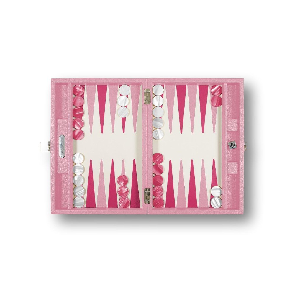 Backgammon en Cuir - Effet Buffle - Format Medium