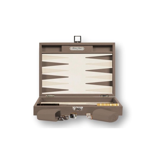 Backgammon en Cuir - Effet Buffle - Format Medium