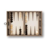 Backgammon en Cuir - Effet Buffle - Format Medium