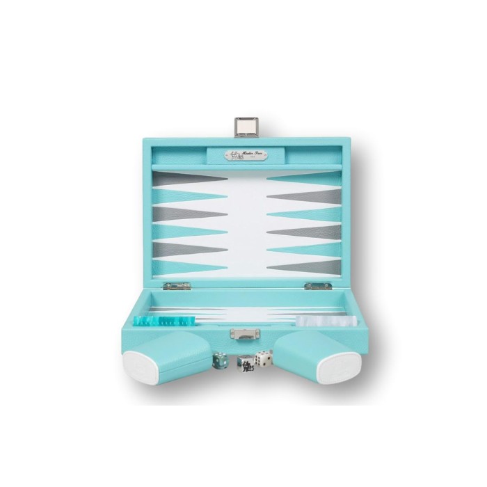 Backgammon en Cuir - Effet Buffle - Format Small