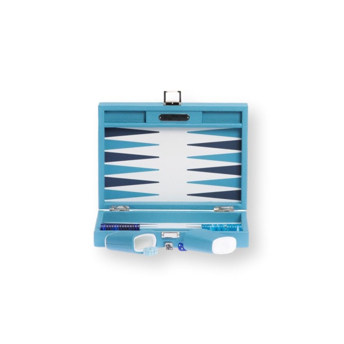 Backgammon en Cuir - Effet Buffle - Format Small