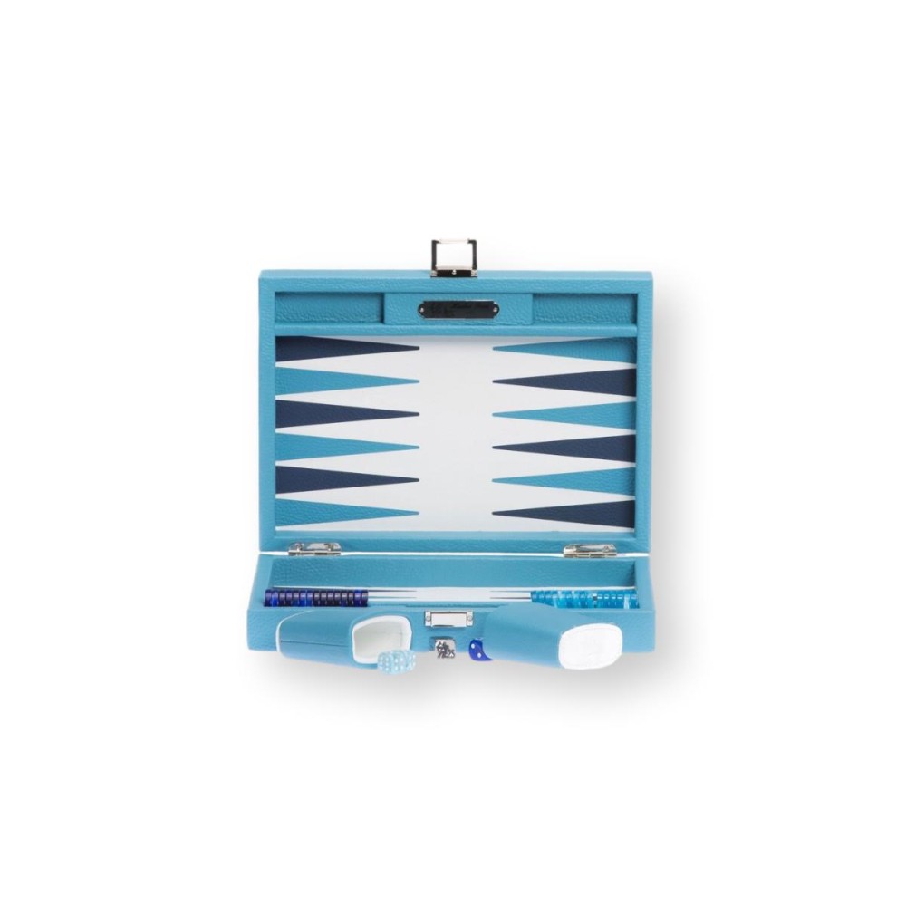 Backgammon en Cuir - Effet Buffle - Format Small
