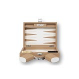 Backgammon en Cuir - Effet Buffle - Format Small