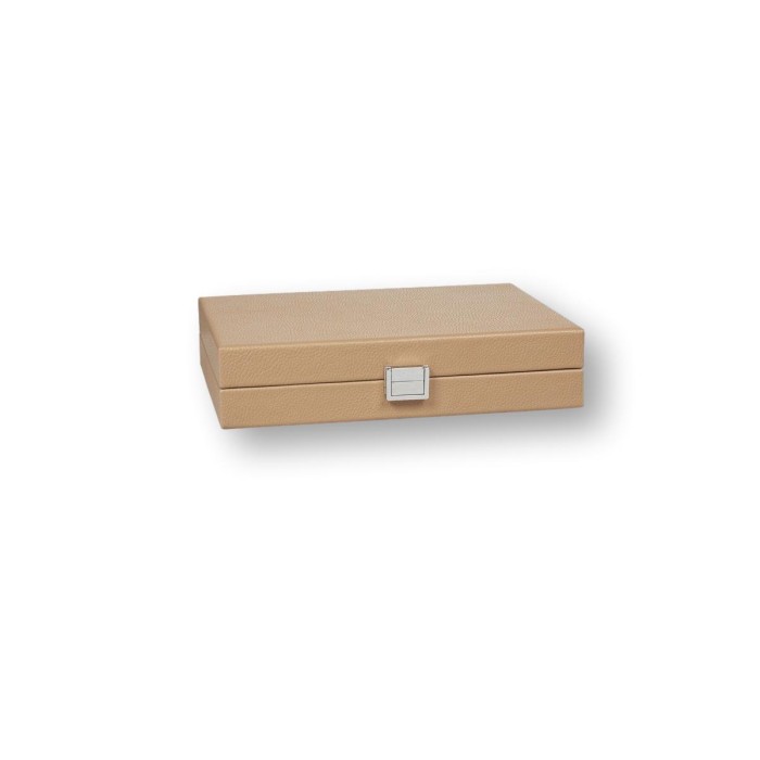 Backgammon en Cuir - Effet Buffle - Format Small