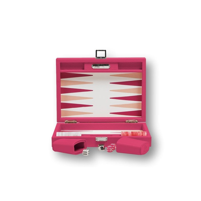 Backgammon en Cuir - Effet Buffle - Format Small