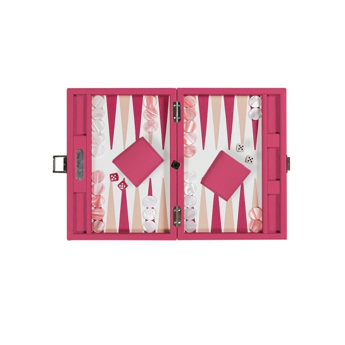 Backgammon en Cuir - Effet Buffle - Format Small