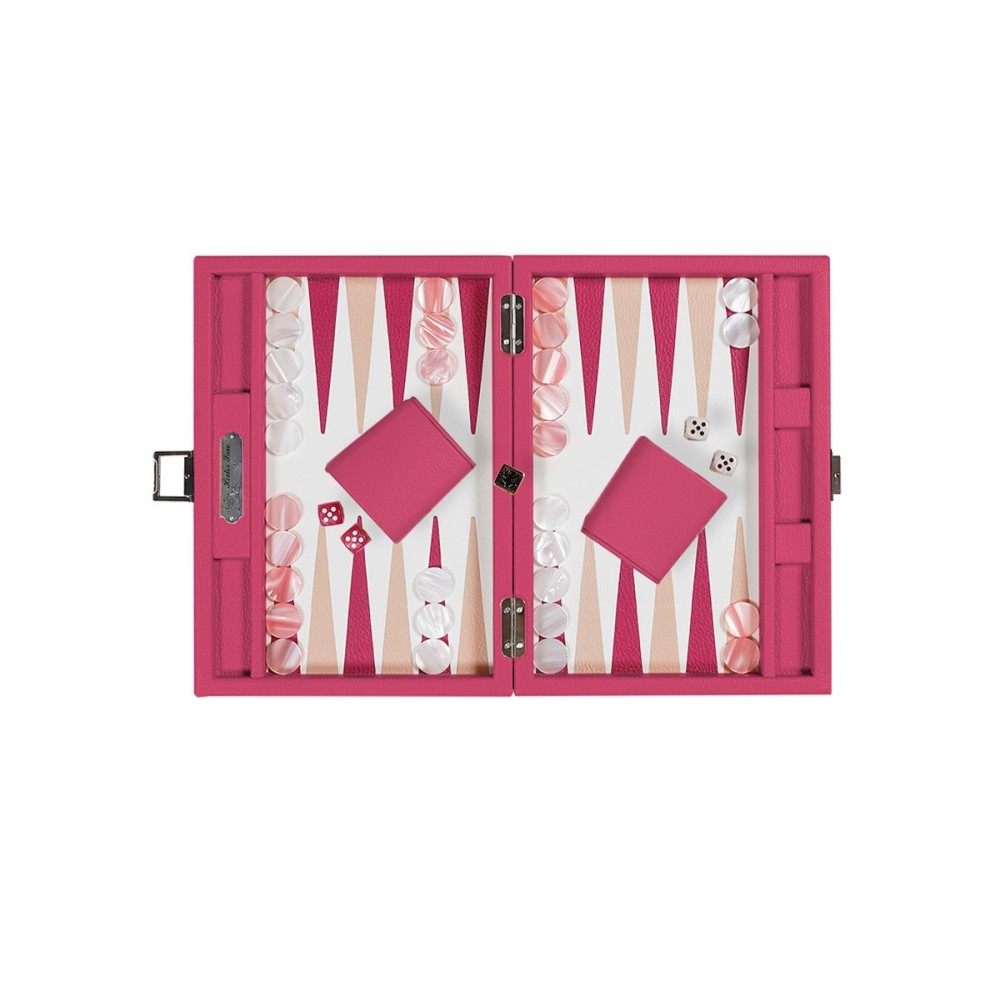 Backgammon en Cuir - Effet Buffle - Format Small
