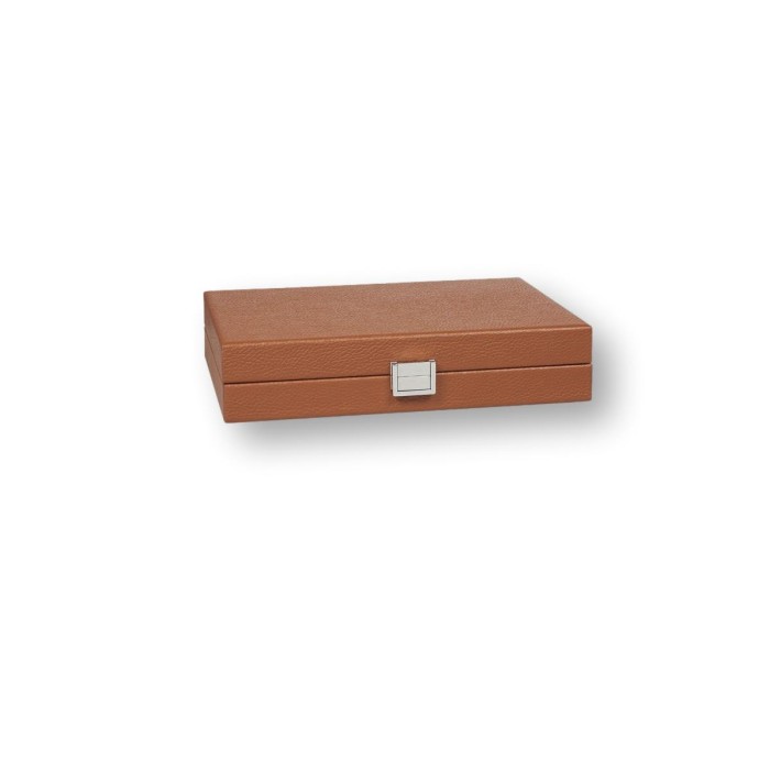 Backgammon en Cuir - Effet Buffle - Format Small