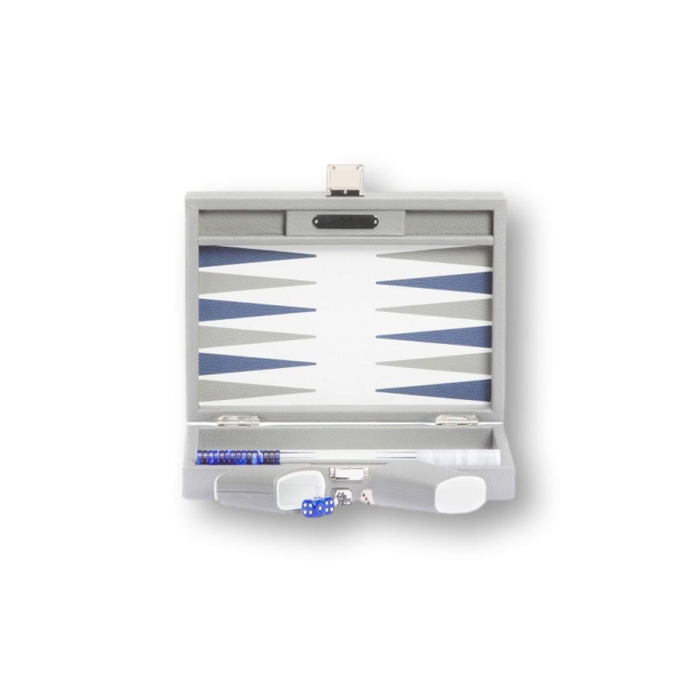 Backgammon en Cuir - Effet Buffle - Format Small