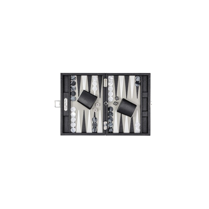 Backgammon en Cuir - Effet Buffle - Format Small