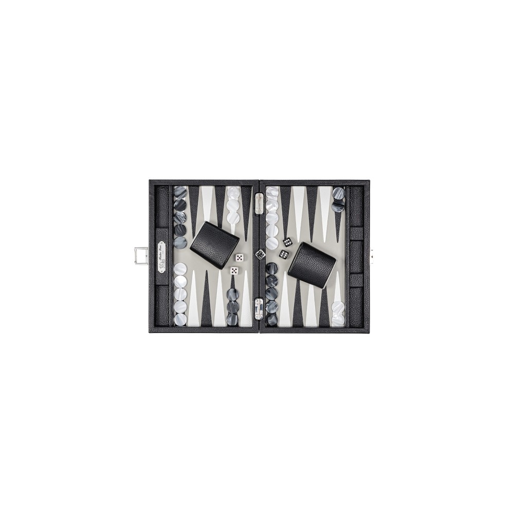 Backgammon en Cuir - Effet Buffle - Format Small