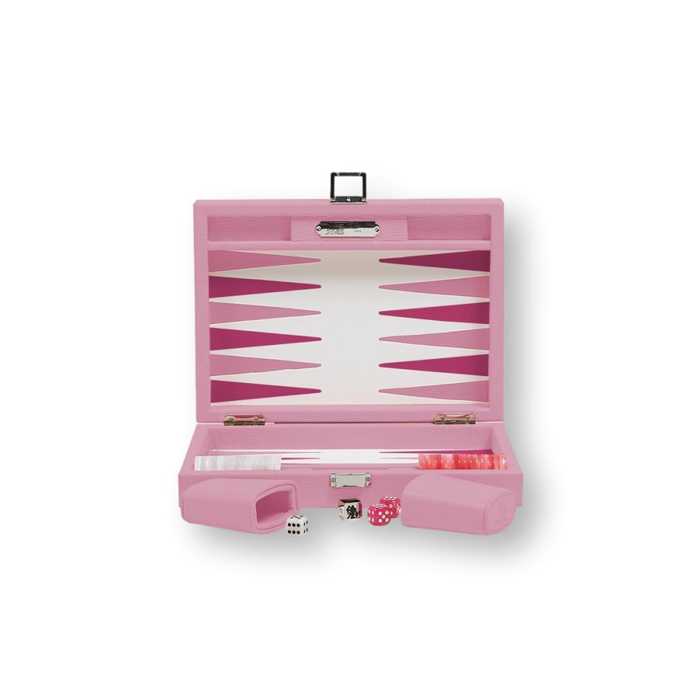 Backgammon en Cuir - Effet Buffle - Format Small