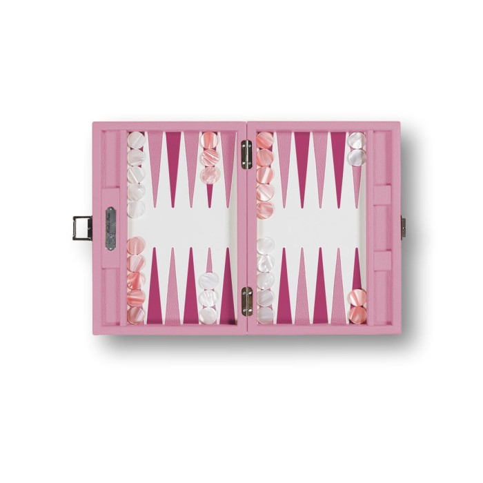 Backgammon en Cuir - Effet Buffle - Format Small
