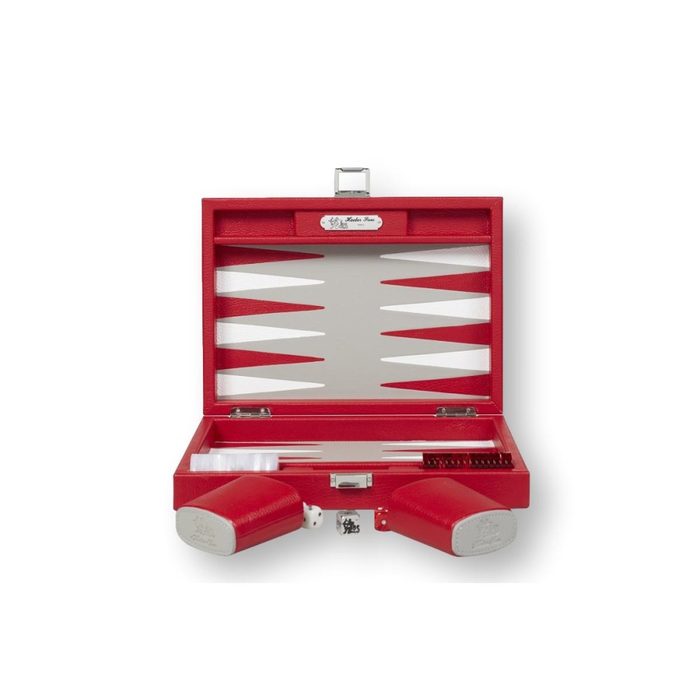 Backgammon en Cuir - Effet Buffle - Format Small