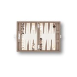 Backgammon en Cuir - Effet Buffle - Format Small