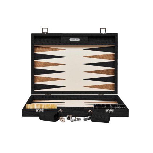 Backgammon en Cuir - Effet Chaîne - Format Compétition