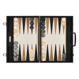 Backgammon en Cuir - Effet Chaîne - Format Compétition