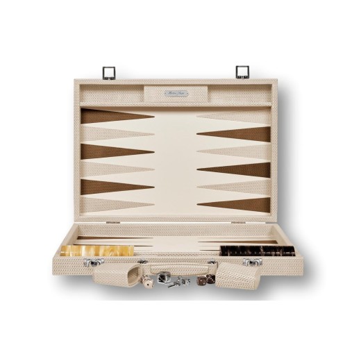 Backgammon en Cuir - Effet Chaîne - Format Compétition