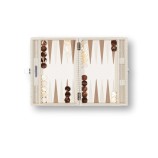 Backgammon en Cuir - Effet Chaîne - Format Medium