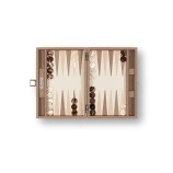 Backgammon en Cuir - Effet Chaîne - Format Medium