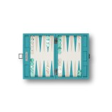 Backgammon en Cuir - Effet Chaîne - Format Small