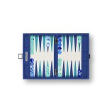 Backgammon en Cuir - Effet Chaîne - Format Small