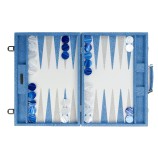 Backgammon en Cuir - Effet Galuchat - Format Compétition