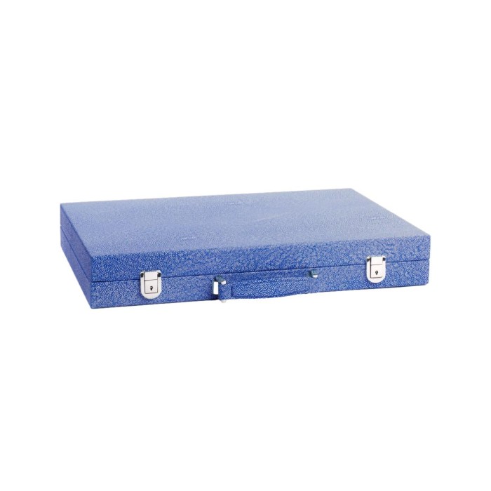 Backgammon en Cuir - Effet Galuchat - Format Compétition
