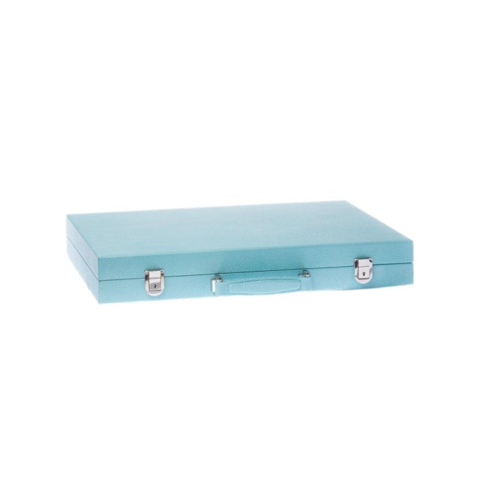 Backgammon en Cuir - Effet Galuchat - Format Compétition