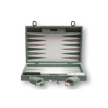 Backgammon en Cuir - Effet Galuchat - Format Large