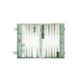 Backgammon en Cuir - Effet Galuchat - Format Large