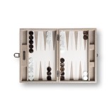 Backgammon en Cuir - Effet Galuchat - Format Medium