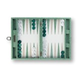 Backgammon en Cuir - Effet Galuchat - Format Medium